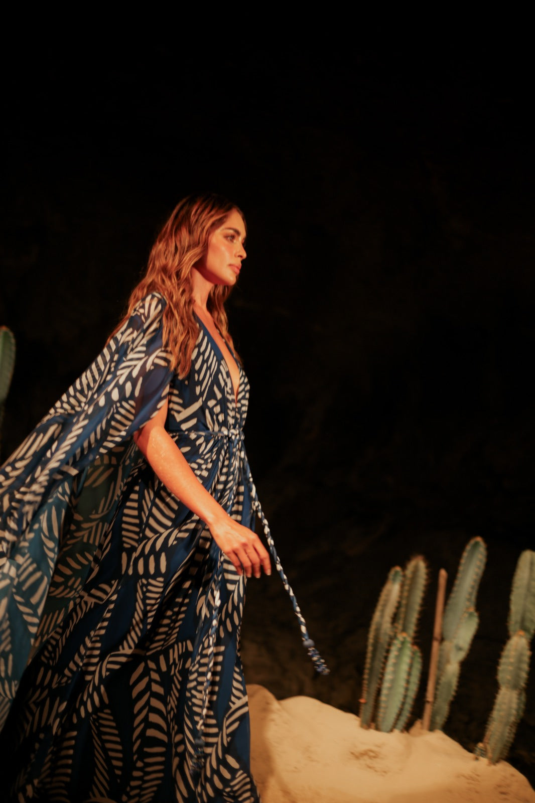 The section of the Túnel de Oriente currently under construction was the setting for a runway inspired by La Guajira