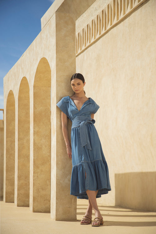 andres otalora ananya cotton poplin midi dress Andres Otalora Ananya Dress